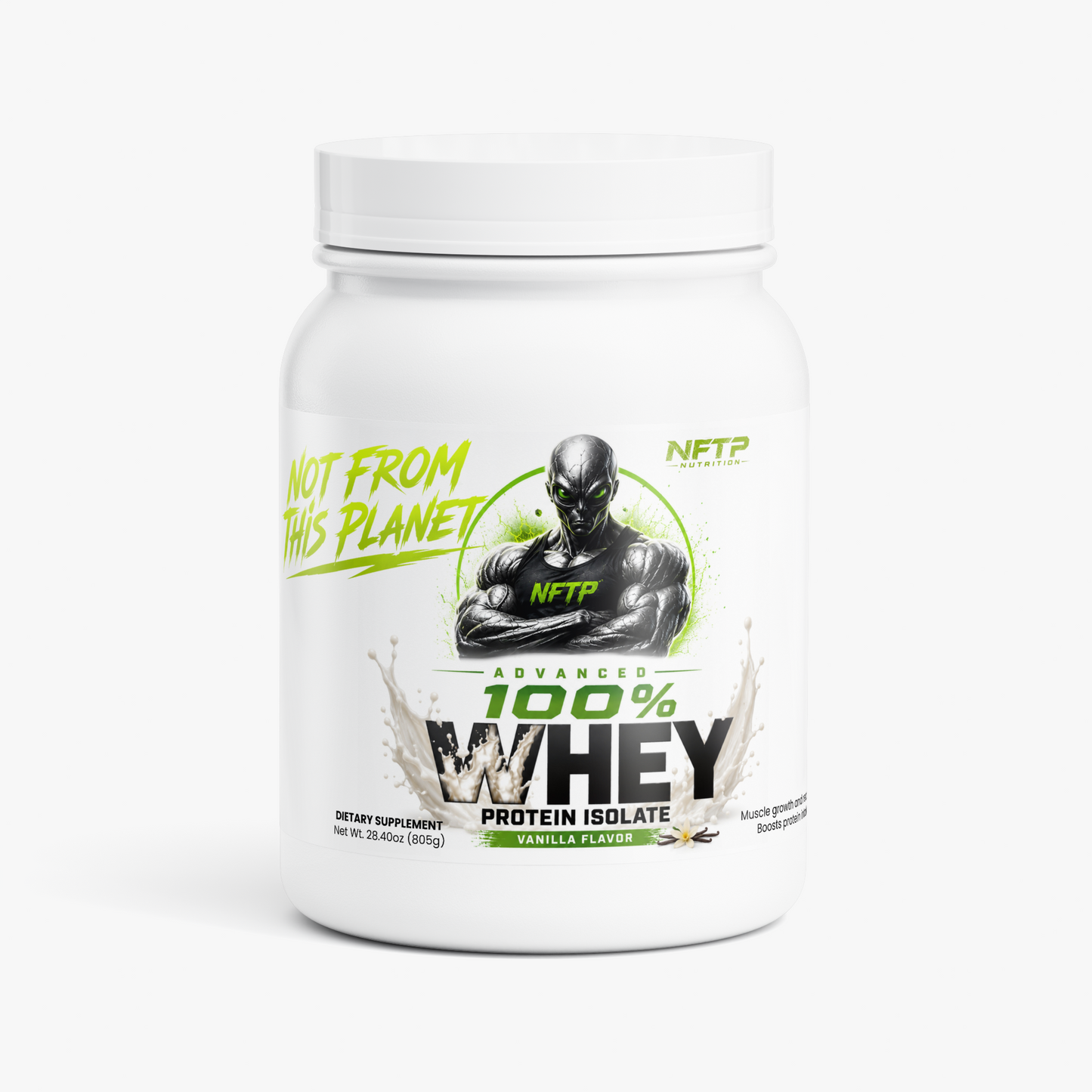 NOT FROM THIS PLANET Combo 1 Whey Protein Vanilla + Creatine + L-Glutamine