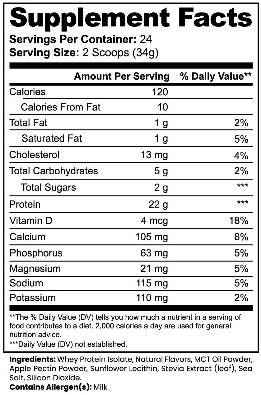 NOT FROM THIS PLANET Advanced 100% Whey Protein Isolate (Vanilla)