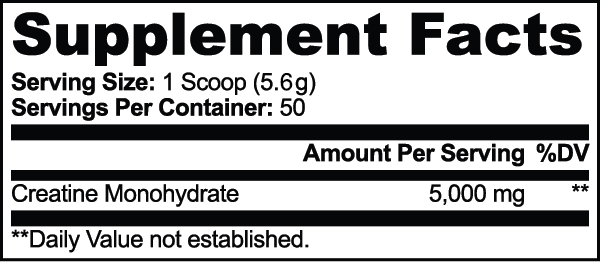 NOT FROM THIS PLANET Creatine Monohydrate