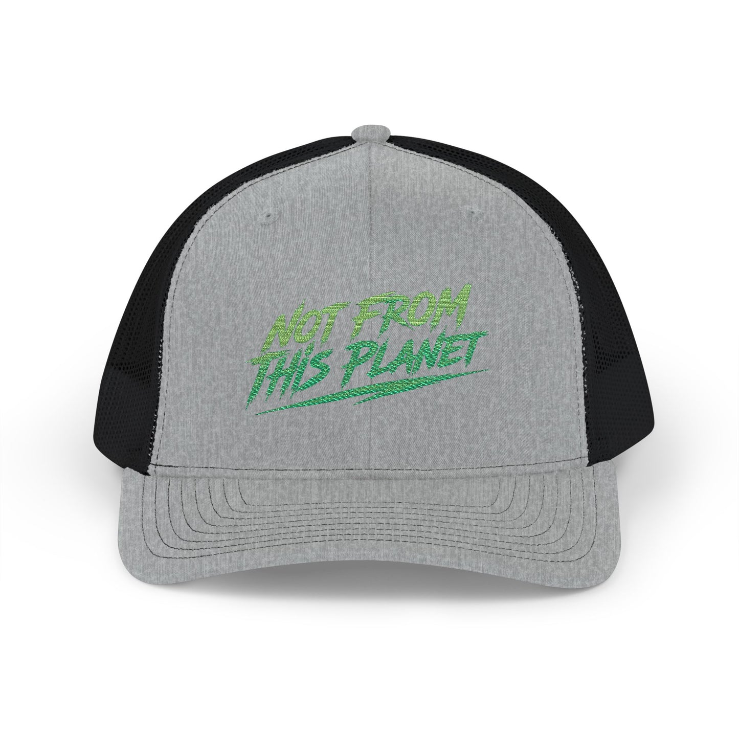 NOT FROM THIS PLANET Embroidered Snapback Trucker Cap