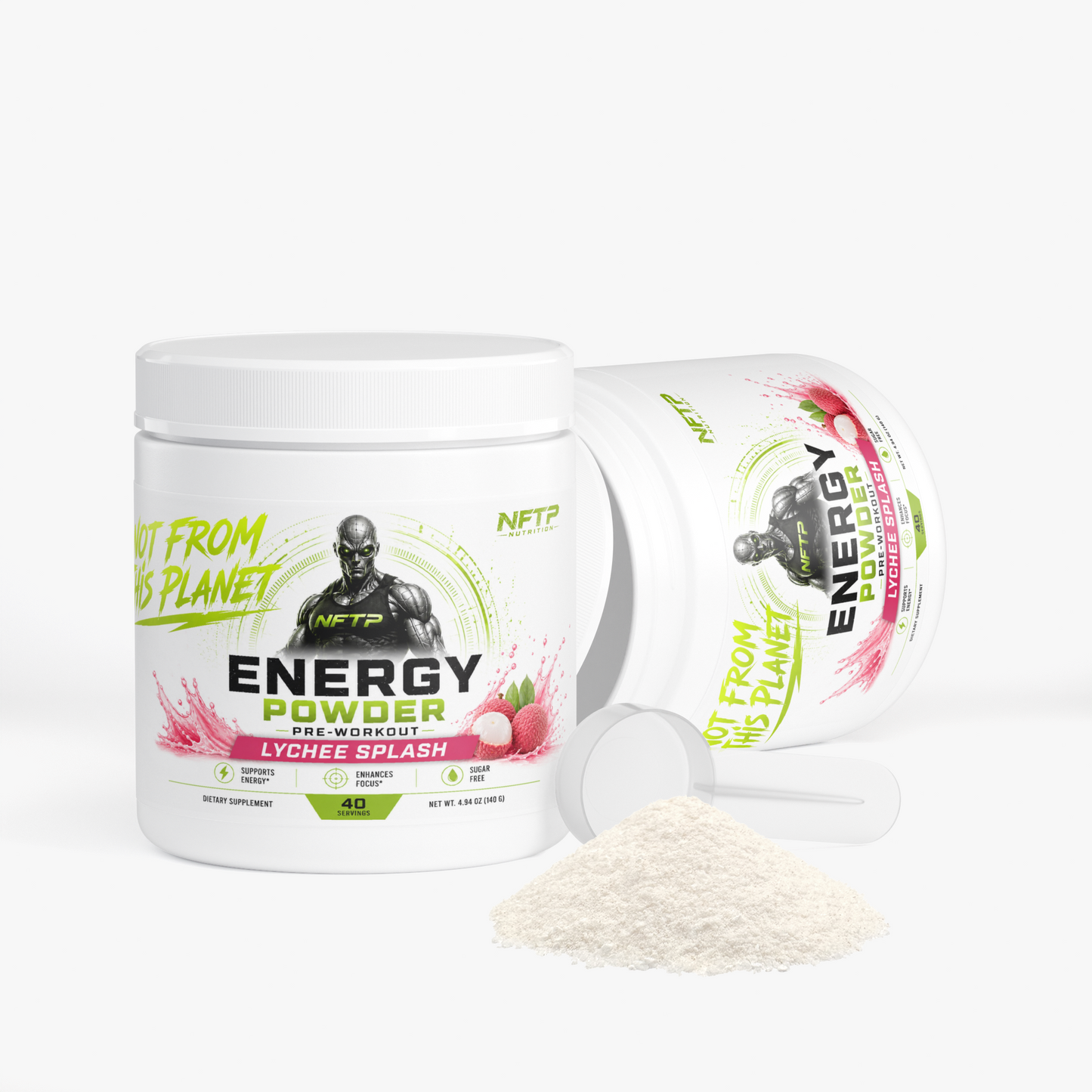 NOT FROM THIS PLANET Pre-Workout Energy Powder (Lychee Splash Energy)