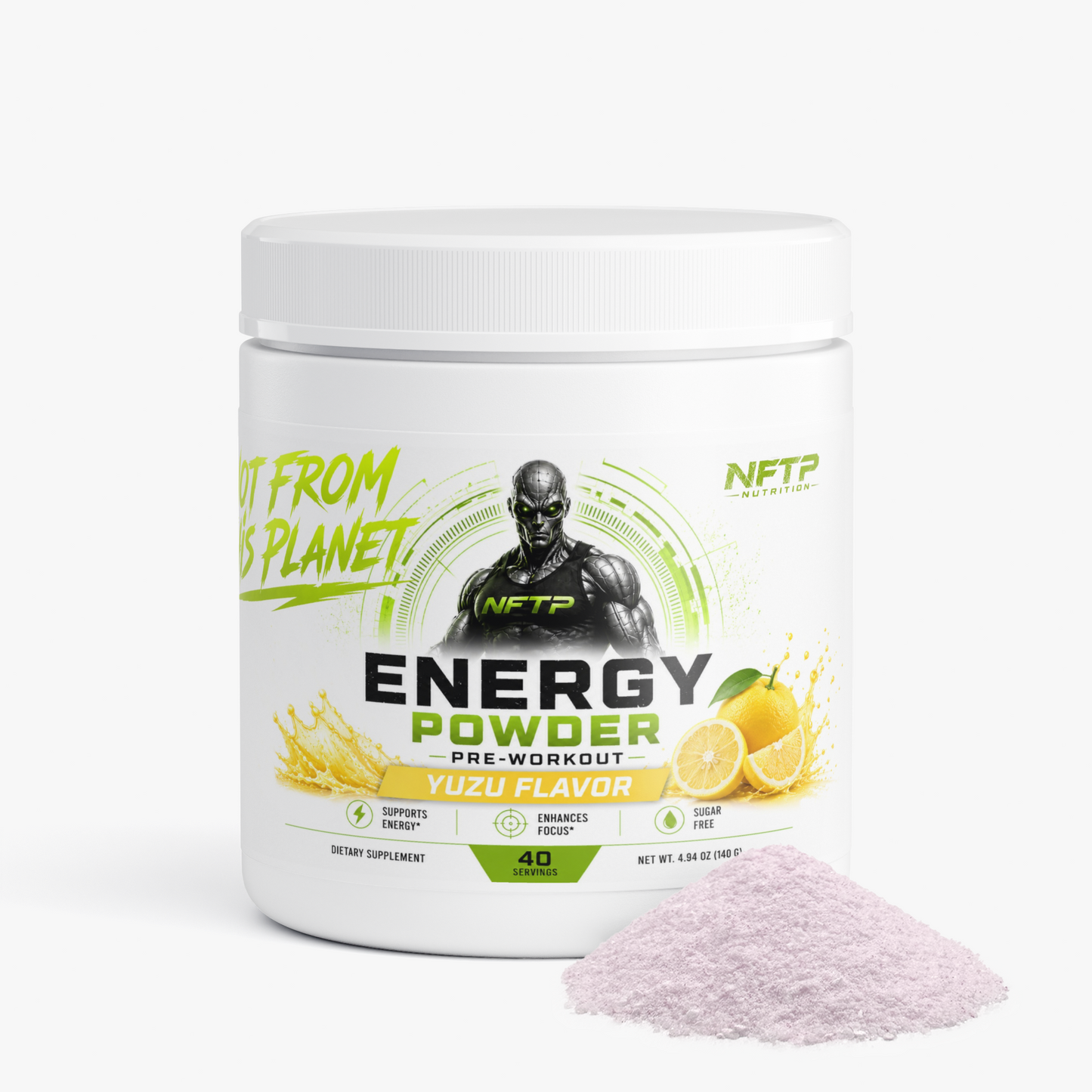 NOT FROM THIS PLANET Pre-Workout Energy Powder (Yuzu Flavor)