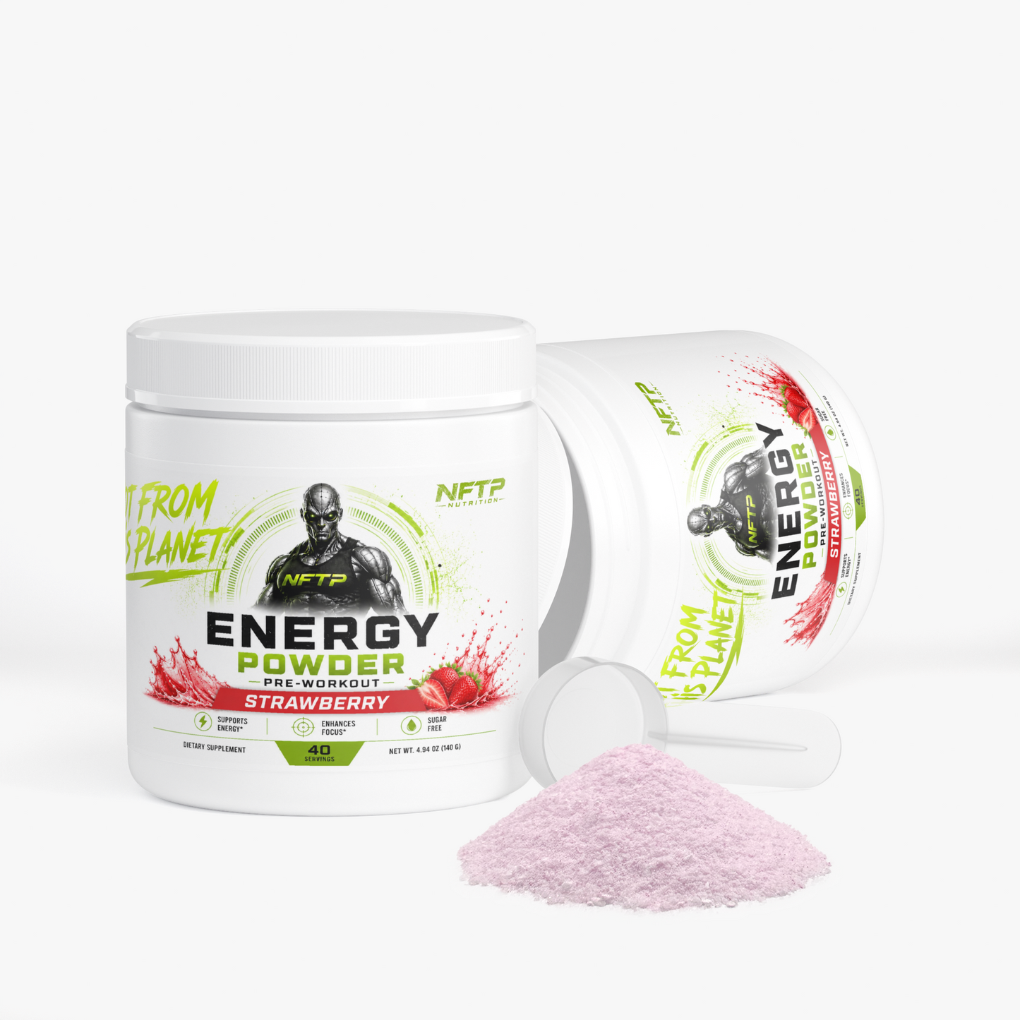 NOT FROM THIS PLANET Pre-Workout Energy Powder (Strawberry)