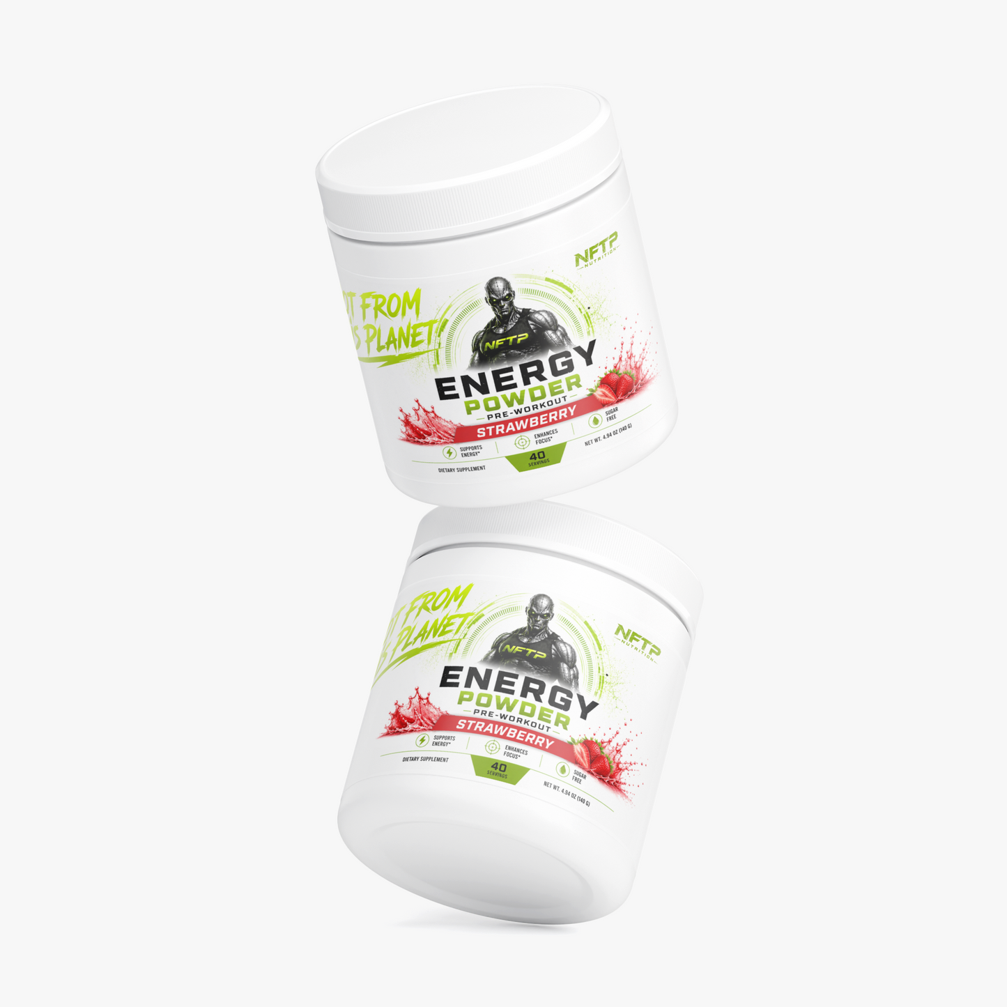 NOT FROM THIS PLANET Pre-Workout Energy Powder (Strawberry)