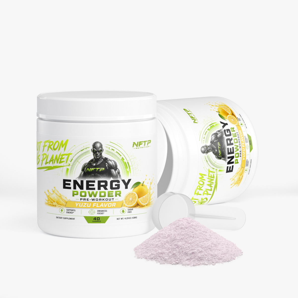 NFTP Nutrition Pre-Workout Energy Powder (Yuzu Flavor)