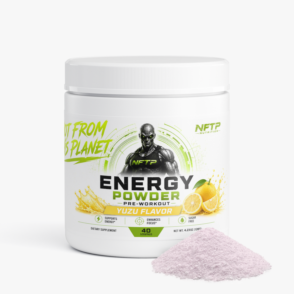 NFTP Nutrition Pre-Workout Energy Powder (Yuzu Flavor)