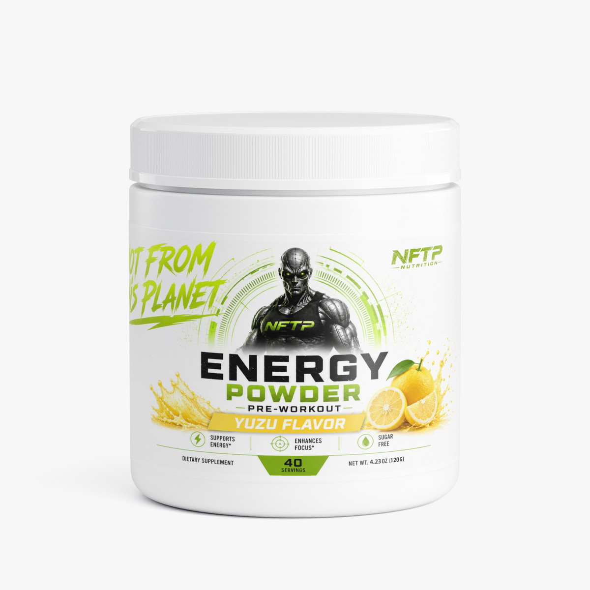 NFTP Nutrition Pre-Workout Energy Powder (Yuzu Flavor)