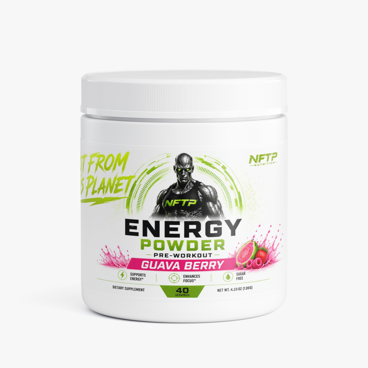 NOT FROM THIS PLANET Pre-Workout Energy Powder (Guava Berry)