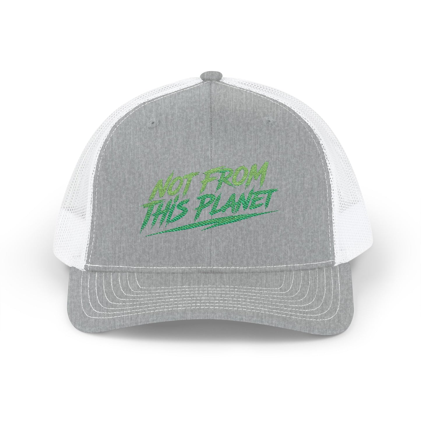 NOT FROM THIS PLANET Embroidered Snapback Trucker Cap
