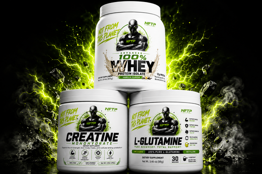 NFTP Nutrition Combo 1 Whey Protein Vanilla + Creatine + L-Glutamine